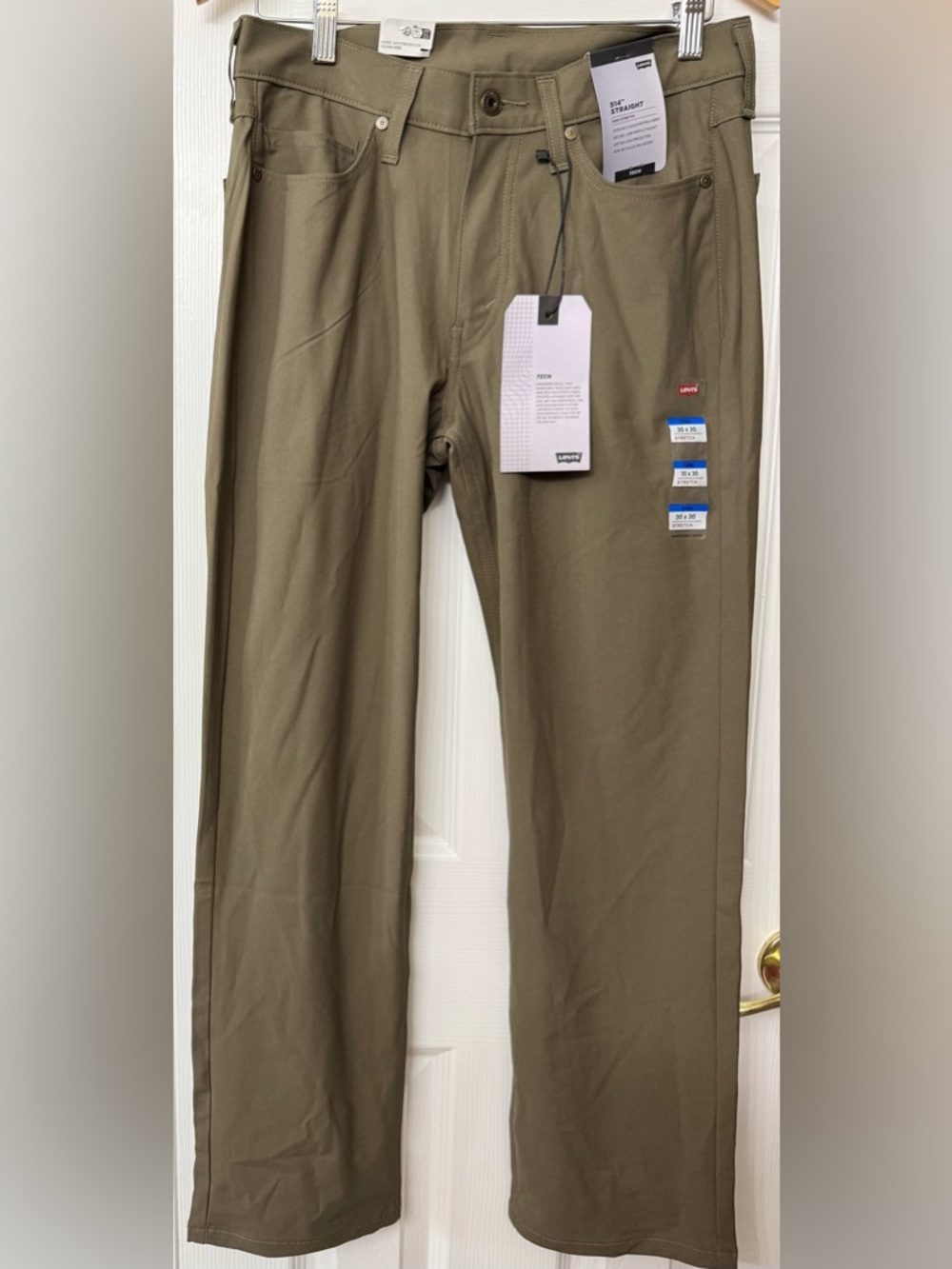 Levi's 514 Men's Olive Green Tech Flex - Straight Fit